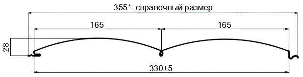 Сайдинг Woodstock-БР-28х330 (ECOSTEEL_T-12-Орех-0.45) в Мытищи