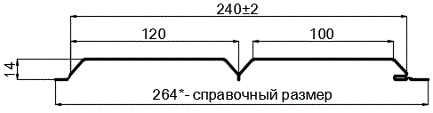 Фото: Сайдинг Lбрус-15х240 (Steelmatt-20-8017-0.4±0.08мм) в Мытищи