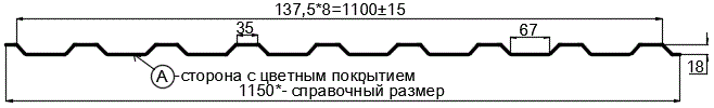 Фото: Профнастил МП20 х 1100 - A (ПЭ-01-3011-0.7) в Мытищи