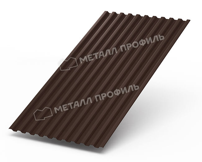 Профнастил С21 х 1000 - B (Steelmatt-20-8017-0.4±0.08мм) в Мытищи