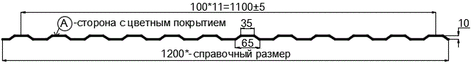 Фото: Профнастил МП10 х 1100 - A (ПЭ-01-1014-0.45) в Мытищи