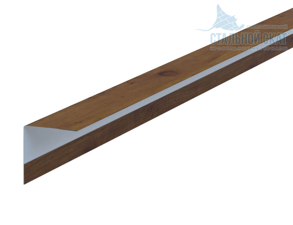 Фото: Планка угла наружного 30х30х3000 (ECOSTEEL_T-12-Дуб-0.45) в Мытищи