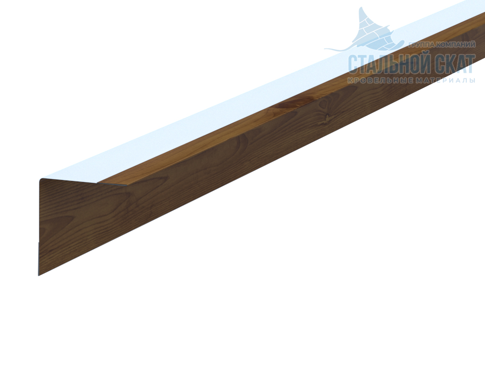 Фото: Планка угла внутреннего 30х30х3000 (ECOSTEEL_T-12-Дуб-0.45) в Мытищи