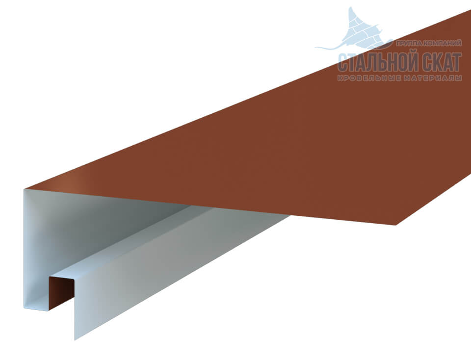 Планка откоса сложная 3D 245х75х3000 NormanMP (ПЭ-01-8004-0.5)