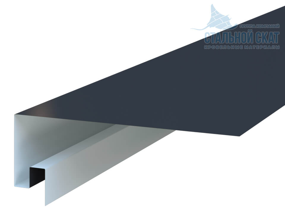 Планка откоса сложная 3D 245х75х3000 (VALORI-20-Grey-0.5)