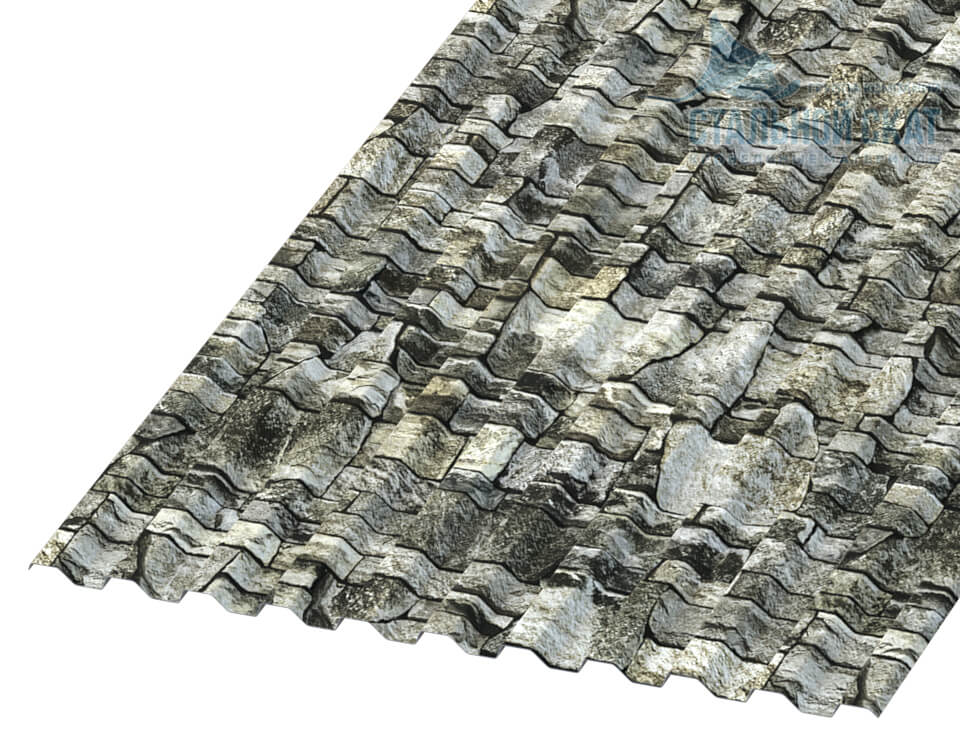 Профнастил С21 х 1000 - A (ECOSTEEL-01-Белый Камень-0.5)