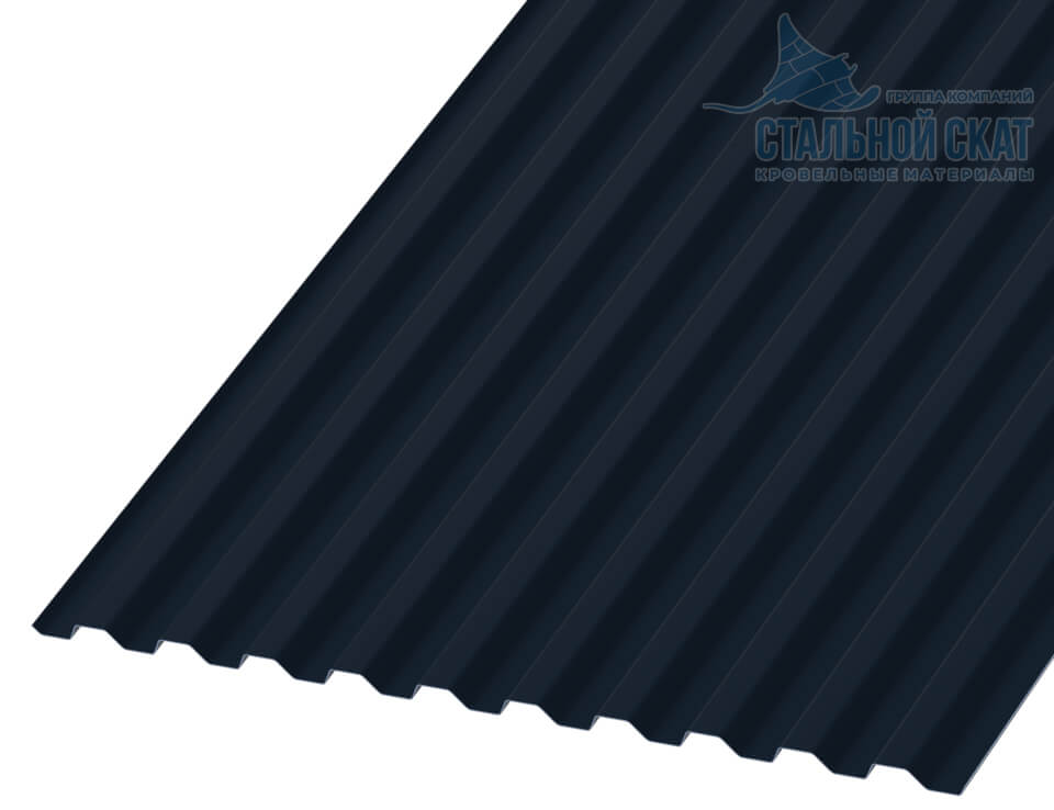 Профнастил С21 х 1000 - B (VALORI-20-DarkGrey-0.5)