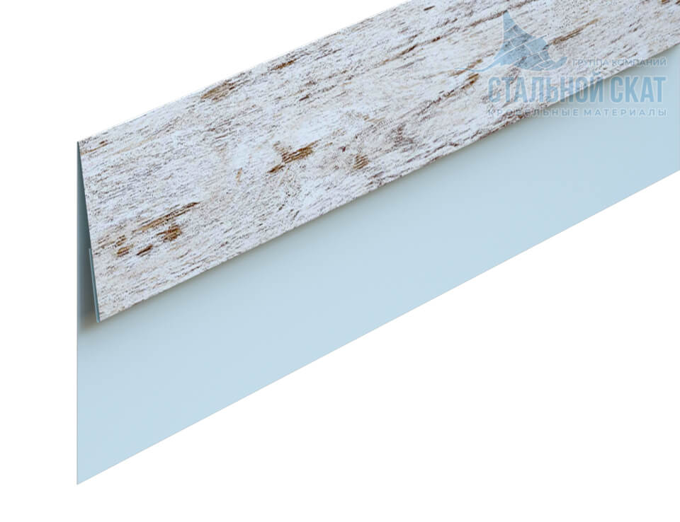 Планка финишная 48х25х3000 (ECOSTEEL_MA-01-Беленый Дуб-0.5)