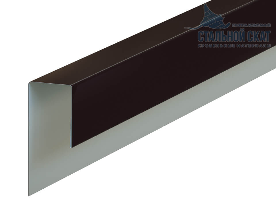 Планка J-профиль 24х18х2000 (VALORI-20-DarkBrown-0.5)