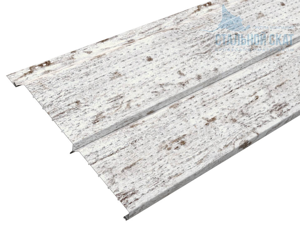 Софит перфор. Lбрус-XL-14х335 (ECOSTEEL_MA-01-Беленый Дуб-0.5)