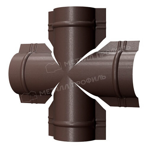 Четверник для круглого конька R110 (VALORI-20-Brown-0.5)