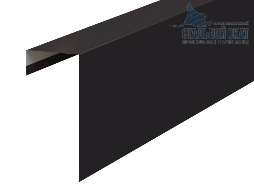 Планка торцевая фасадная FASTCLICK 139х65х3000 (VikingMP E-20-8019-0.5)
